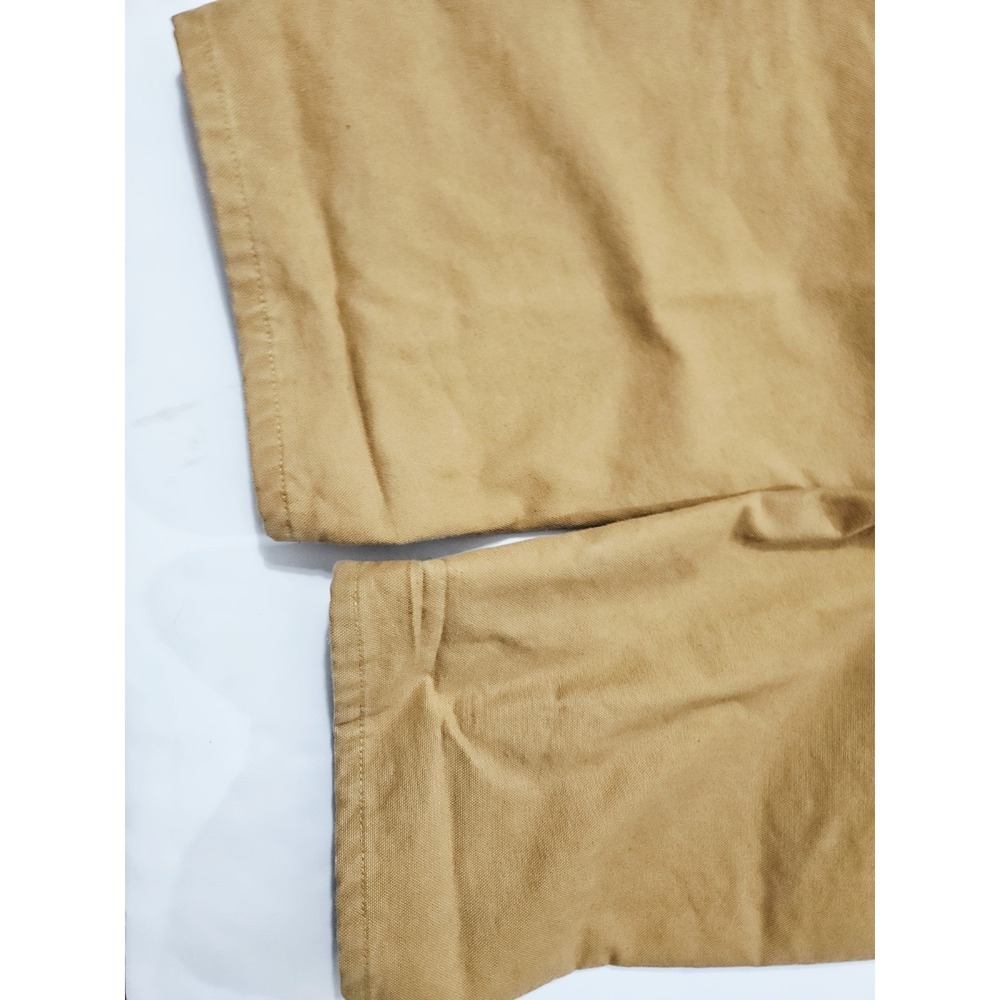 Carhartt Plaid Lined Brown Original Dungaree Fit Canvas Work Pants Mens 42x30 - Picture 10 of 11